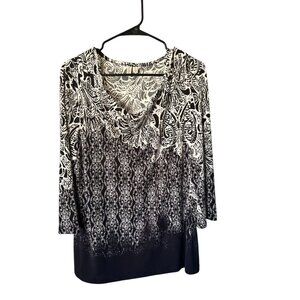 Madison Women's Black & White Top